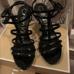 Brand new Calvin Klein black sandals